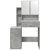 Dressing Table with Cabinet Concrete Grey 80x35x132 cm 848237