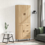 Highboard Sonoma Oak 69.5x34x180 cm Engineered Wood 3196030