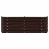 Raised Bed Brown 240 x 80 x 81 cm Steel 42008134