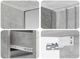 Bathroom Furniture Set 4 pcs Concrete Grey 3407466