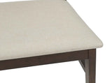Dining Chair 2 pcs Light Brown and Light Solid Rubber Wood 42020501
