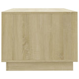 Coffee Table Sonoma Oak 102x55x43 cm Engineered Wood 810283
