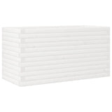 Garden Planter White 90x40x46 cm Solid Wood Pine 3282445