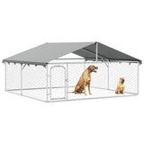 Outdoor Dog Kennel with Roof 300x300x150 cm 171501