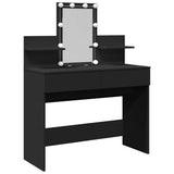 Dressing Table with LED Black 100x40x130 cm 848200