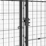 Outdoor Dog Kennel Steel with Roof 12.1 m 3082294