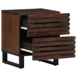 ZNTS Bedside Cabinet 40x33x46 cm Solid Wood Mango 377430