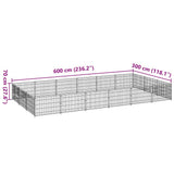 Dog Kennel Black 18 m Steel 3082130