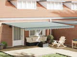 Awning Frame Green and White 450 x 300 cm 3331079