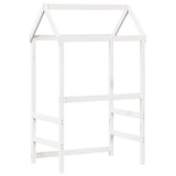Kids' Bed Roof White 118x70x176.5 cm Solid Wood Pine 846986