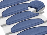 Stair Mats 30 pcs 65x24x4 cm Blue Half Round Large 3365756