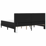Bed Frame with LED Strip Lights Black 180 x 200 cm Faux Leather 3415281