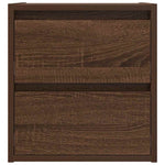 ZNTS Wall-mounted Bedside Cabinets 2 pcs Brown Oak 38x34x40 cm 861260
