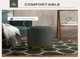 Round Ottoman, Upholstered Foot Stool 19752369