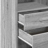 Highboard Grey Sonoma 50x42.5x124 cm Engineered Wood 846178