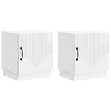 Bedside Table 2 pcs High Gloss White 43 x 34.5 x 47 cm 895264