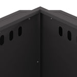 ZNTS Smokeless Fire Pit Black 58x58x51 cm Steel 858974