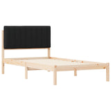 Bed Frame with Upholstered Headboard Black 100 x 200 cm 878071