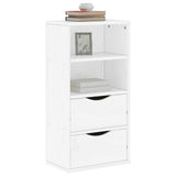 Side Cabinet with Drawers ODDA White 40x24x79 cm Solid Wood Pine 4103594