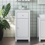 Bathroom Cabinet BERG White 40x34x80 cm Solid Wood Pine 358540