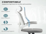 Executive Office Chair, Ergonomic Mesh High Back Desk Chair with Flip-up Armrest, Rotatable T3398P342437