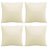 Sofa Cushions 4 pcs Cream 60x60 cm Fabric 360405