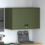 Wall Cabinet for Garage with Gas-lift Door Olive green 883267