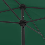 Beach Parasol Green Polyester 200x125 cm Tiltable Beach Parasol 314728