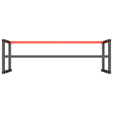 Work Bench Frame Matte Black and Matte Red 180x57x79 cm Metal 151457
