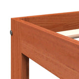 Bed Frame without Mattress Wax Brown 140x190 cm Solid Wood Pine 844167
