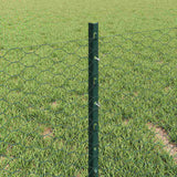 Fence with Post Green 0.4 x 25 m Steel 3336701