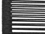 312156 Garden Chairs 4 pcs Cotton Rope and Steel Black