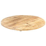 ZNTS Table Top Solid Mango Wood Round 25-27 mm 70 cm 286007