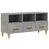 TV Cabinet Concrete Grey 102x36x50 cm Engineered Wood 812604