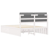 Bed Frame with Upholstered Headboard Light Grey 160 x 200 cm 3398118