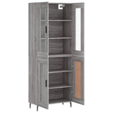 Highboard Grey Sonoma 69.5x34x180 cm Engineered Wood 3198359