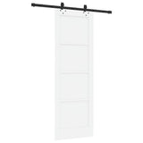 Sliding Door ORKDAL White 73.5 x 211 cm Solid Pine Wood 3333609