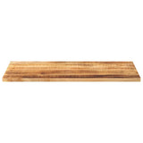 Table Top 120x60x2.5 cm Rectangular Solid Wood Rough Mango 371337