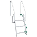 3-Step Dock Ladder Silver 58 x 77 x 144 cm Aluminium 42011356