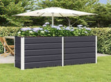 Planter Anthracite 160 x 40 x 75 cm Steel 42018187