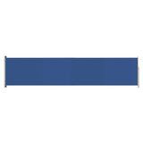 Patio Retractable Side Awning 140x600 cm Blue 317954