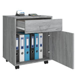 Rolling Cabinet Grey Sonoma 45x38x54 cm Engineered Wood 815964