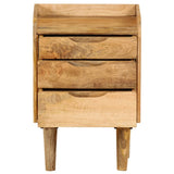 ZNTS Bedside Cabinet Solid Mango Wood 40x30x59.5 cm 246788