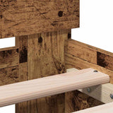 Bed Frame Old Wood 203 x 95 x 70 cm Engineered Wood 874112