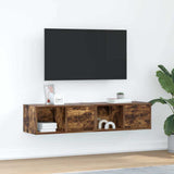 TV Cabinets 2 pcs Smoked Oak 60x31x25.5 cm Engineered Wood 861445
