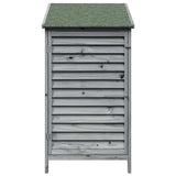 Garden Shed with Roof Grey 59 x 56 x 113.5 cm Solid Fir Wood 42033454