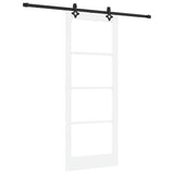 Sliding Door ORKDAL White and Black 83 x 211 cm 3332196
