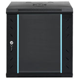 Network Cabinet with Storage Black 53 x 45 x 60 cm Steel 42017655