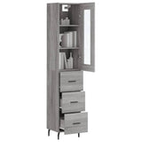 Highboard Grey Sonoma 34,5x34x180 cm Engineered Wood 3199255