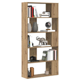 Book Cabinet Artisan Oak 80 x 24 x 159 cm Engineered Wood 8003711